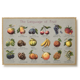 Embossed Nostalgic Postcard, Fruits