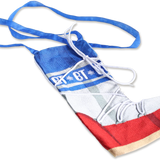 Embroidered Organza Moon Boot Bag