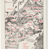 Letterpress Nature Tall Peaks Greeting Card