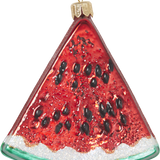 Watermelon Slice Glass Ornament