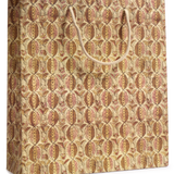 Large Italian Decorative Gift Bag, Remondini Leaves and Flowers