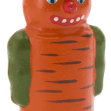Top Hat Carrot-Pumpkin Candy Box Papier-mâché Figure