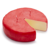 Red Cheese Wheel Candle