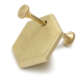 Brass Futagami Hexagon Keyring