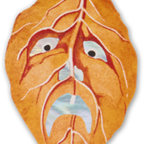 Spooky Birch Leaf Holographic Stickers