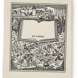 Letterpress Ex Libris "Open Book", Pack of 10