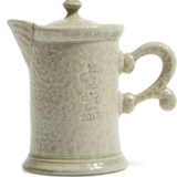 Steve Harrison Lidded Jug - 2015 Pale Grey with Decorative Handle
