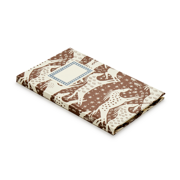 Slim Hardback Notebook, Horses Chocolate