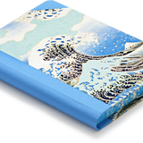 Extra-Thick "Composition Ledger" Notebook, Chiyogami Notebook, The Great Wave