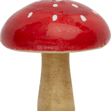 Spun Cotton Mushroom Ornament