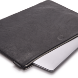 Black Leather Document and Laptop Case