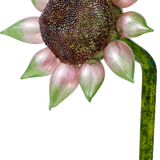 Large Purple Flower on a Clip Glass Ornament