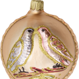 Love Birds Glass Ornament