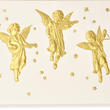 Engraved Lyrical Angels Greeting Card