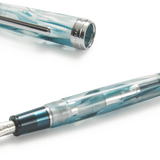Petrol Blue Marbled Sailor Fountain Pen