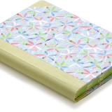 Extra-Thick "Composition Ledger" Notebook, Chiyogami Notebook, Starflower Blue