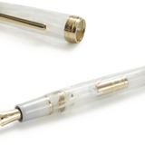 Pearl White Marbled Sailor Fountain Pen