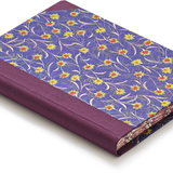 Extra-Thick "Composition Ledger" Notebook, Chiyogami Notebook, Midnight Chrysanthemums