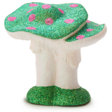 Double Green and Pink Mushroom Christmas Decoration