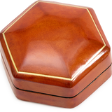 Hexagonal Moulded Leather Box