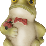 Frog with Bow Tie Glass Ornament