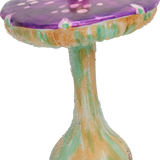 Purple Poisonous Toadstool Glass Ornament