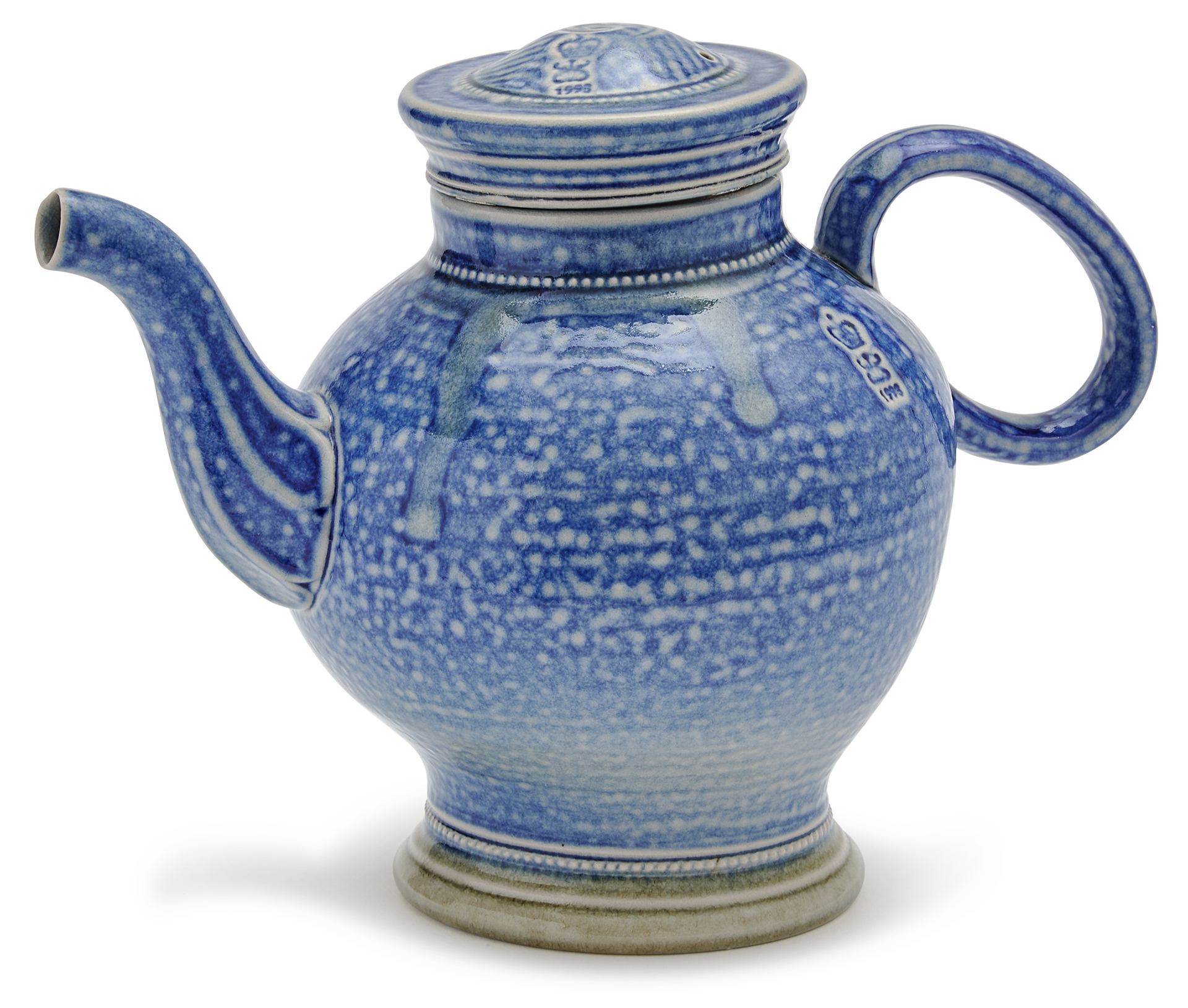 Steve Harrison スティーブハリソン　ティーポット Steve Harrison Large Teapot - 1993 Blue Salt-glaze – Choosing Keeping