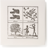 Square Miscellany Greeting Card, Shoes