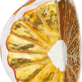 Orange Quarter Glass Ornament