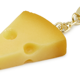 Faux Emmental Cheese Keyring