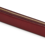 Wine Leather Slim Pen Case
