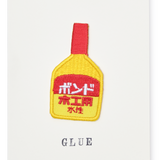 Japanese Embroidered Patch Greeting Card, Wood Glue