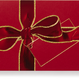 Engraved Red Present Money Wallet Card