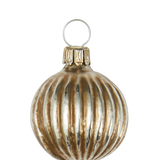 Three Silver Balls Glass Ornaments