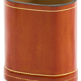 Oval Moulded Leather Pen Pot