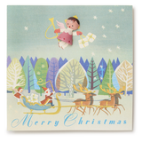 Vintage French 1930s Wood Christmas Cards