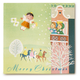 Vintage French 1930s Wood Christmas Cards