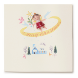 Vintage French 1930s Wood Christmas Cards