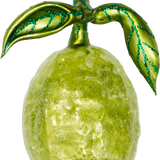 Unwaxed Lime Glass Ornament