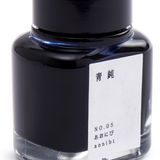 Kyo-no-oto 05 Blue-Black Fountain Pen Ink Bottle, 40ml