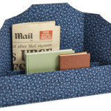 Scanlon Apparati Triptych Letter Holder, Blue Cornflower