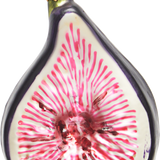 Fig Half Glass Ornament