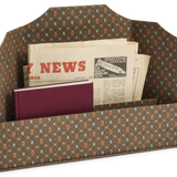 Scanlon Apparati Triptych Letter Holder, Brown Chiyogami