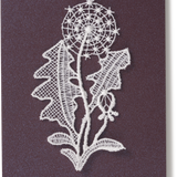 Starched Lace Hanging Ornament, Dandelion