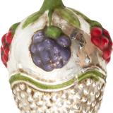 Egg with Berries Glass Ornament