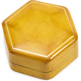 Hexagonal Moulded Leather Box