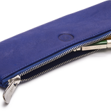 Royal Blue Small Leather Pencil Case