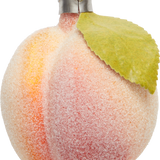 Frosted Peach Glass Ornament