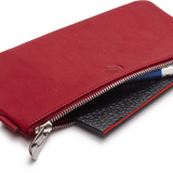 Red Leather Medium Pencil Case