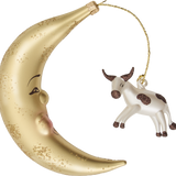 Cow and Moon Ornament